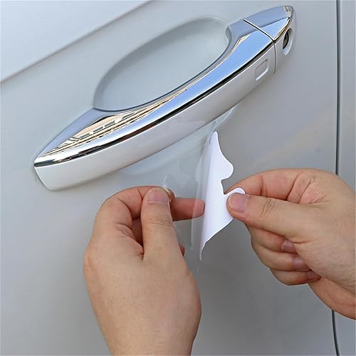 Miniatura 2 de Protector de arañazos para manija de puerta de automóvil, universal, impermeable, antiarañazos, calcomanías protectoras de vinilo transparente
