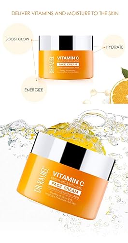 Miniatura 6 de Crema facial con vitamina C, ácido hialurónico, antienvejecimiento y humectante de colágeno, 1.76 onzas + 1 unidad de máscara de labios de cristal