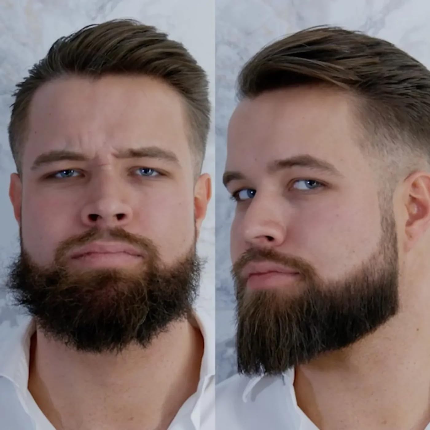 Odenson Beard Straightener Szczotka wygładzająca z drutem do brody, podgrzewany grzebień do pielęgnacji i stylizacji brody