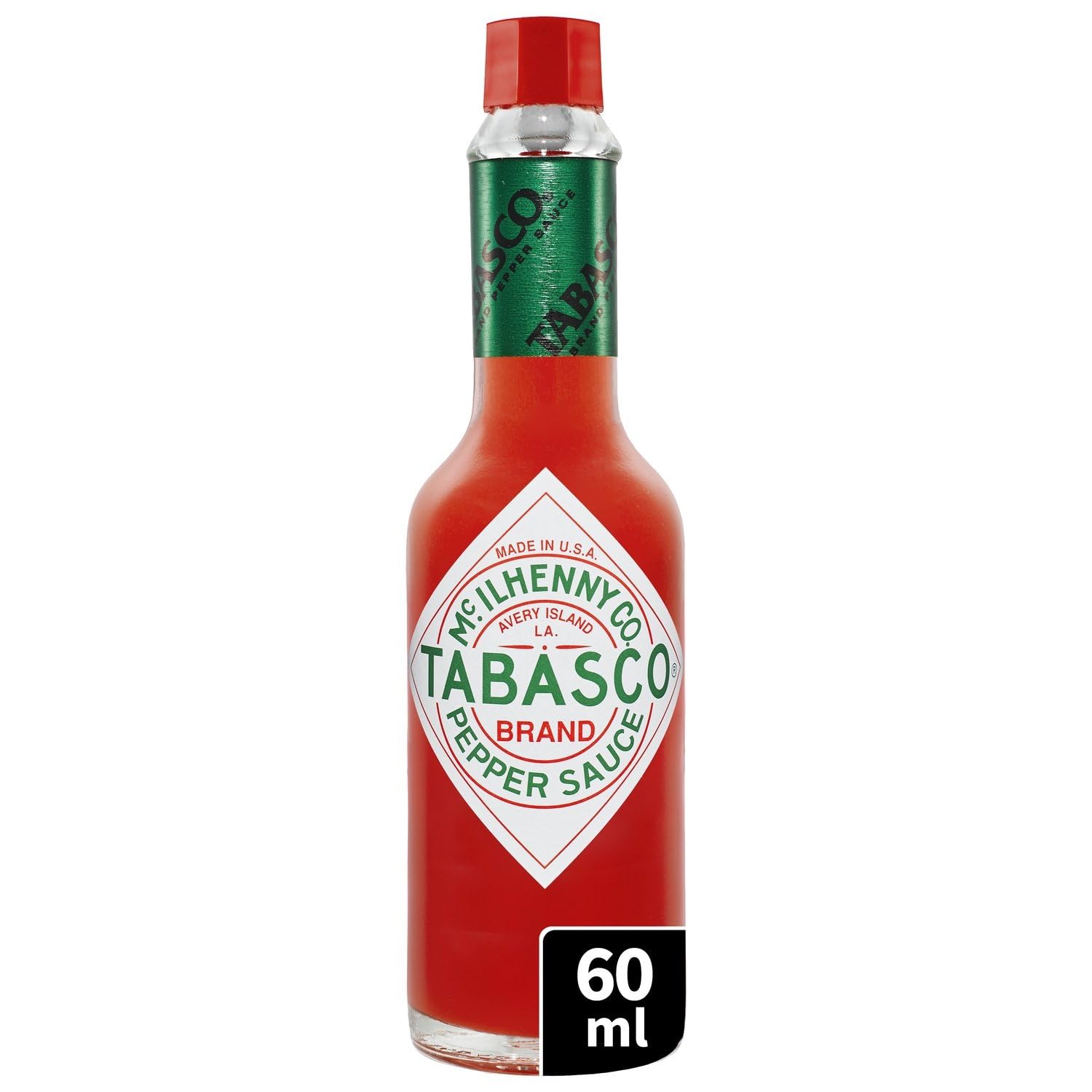 TABASCO – Sauce Épicée Rouge Intense pour Rehausser vos Plats, Format Pratique 60 mL - Lot de 4 - vendu par Lot