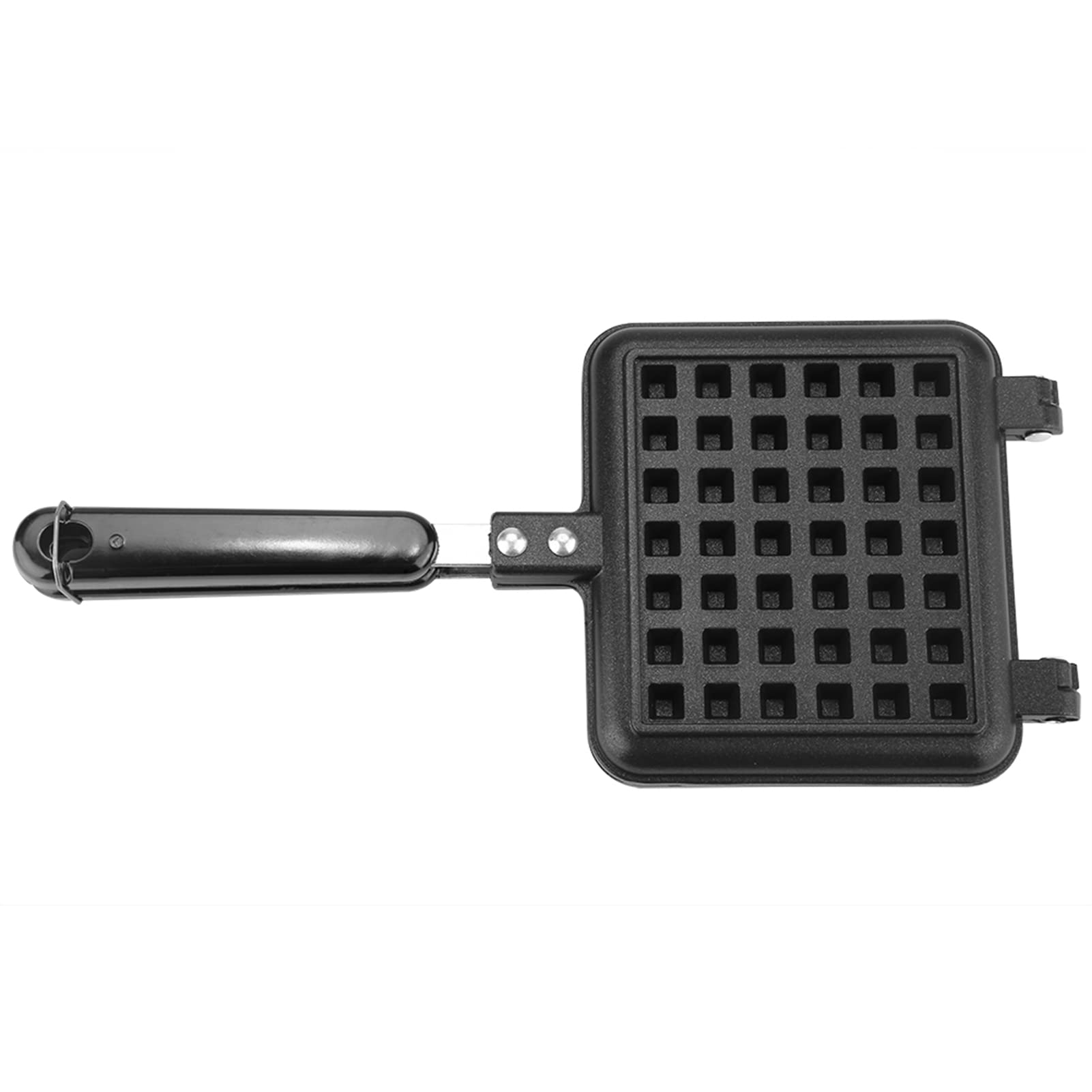 Tbest Gaufrier en Fonte,Poêle à Frire Double Face Gaufrier à Cornets de Glace Gaufrier à Gaz Cuisine Domestique Gaz Antiadhésif Gaufrier Moule