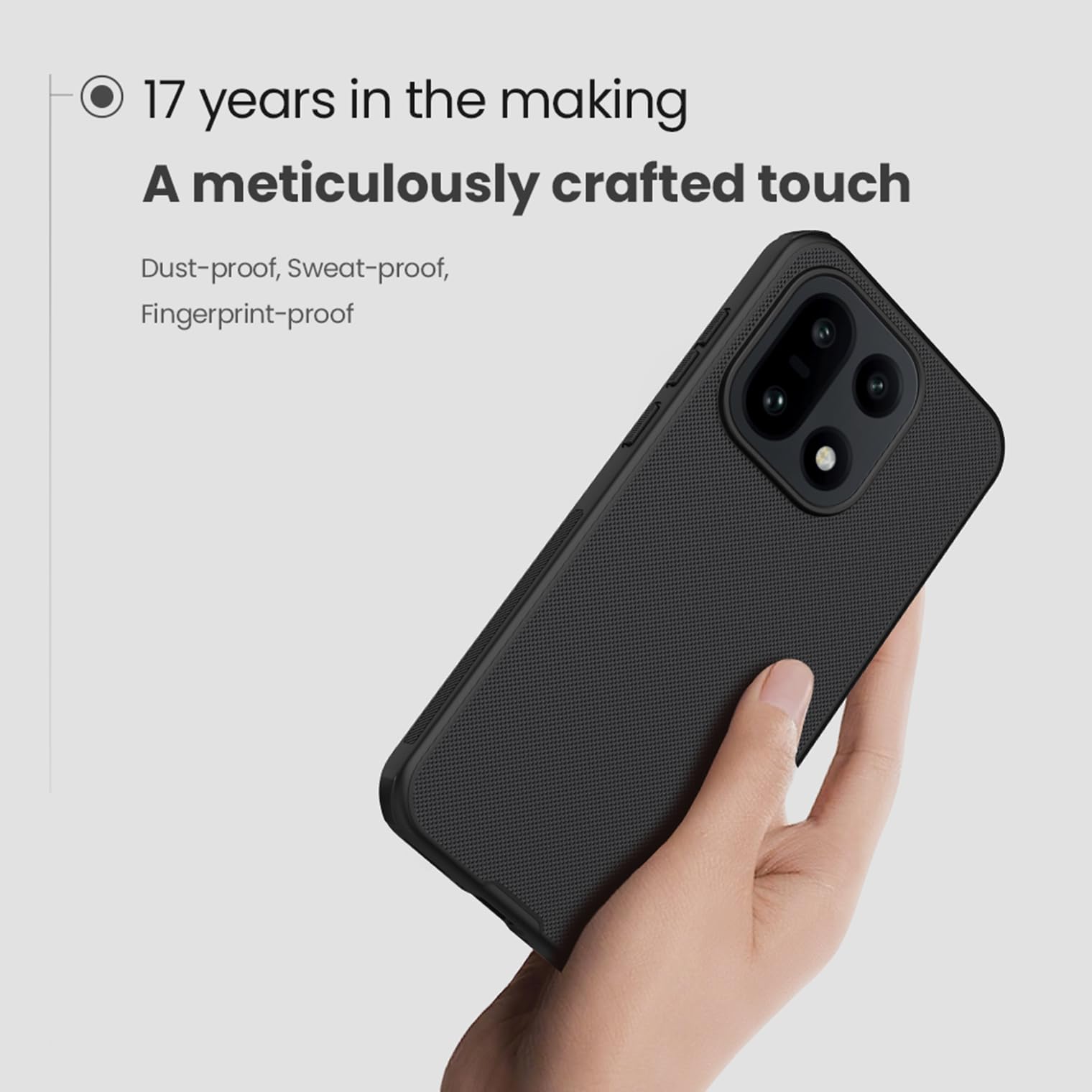 COQUE Funda para OnePlus 15 Super Frosted Shield Pro Estuche Magnético para OnePlus 15 Sujeción Magnética Invisible-Negro
