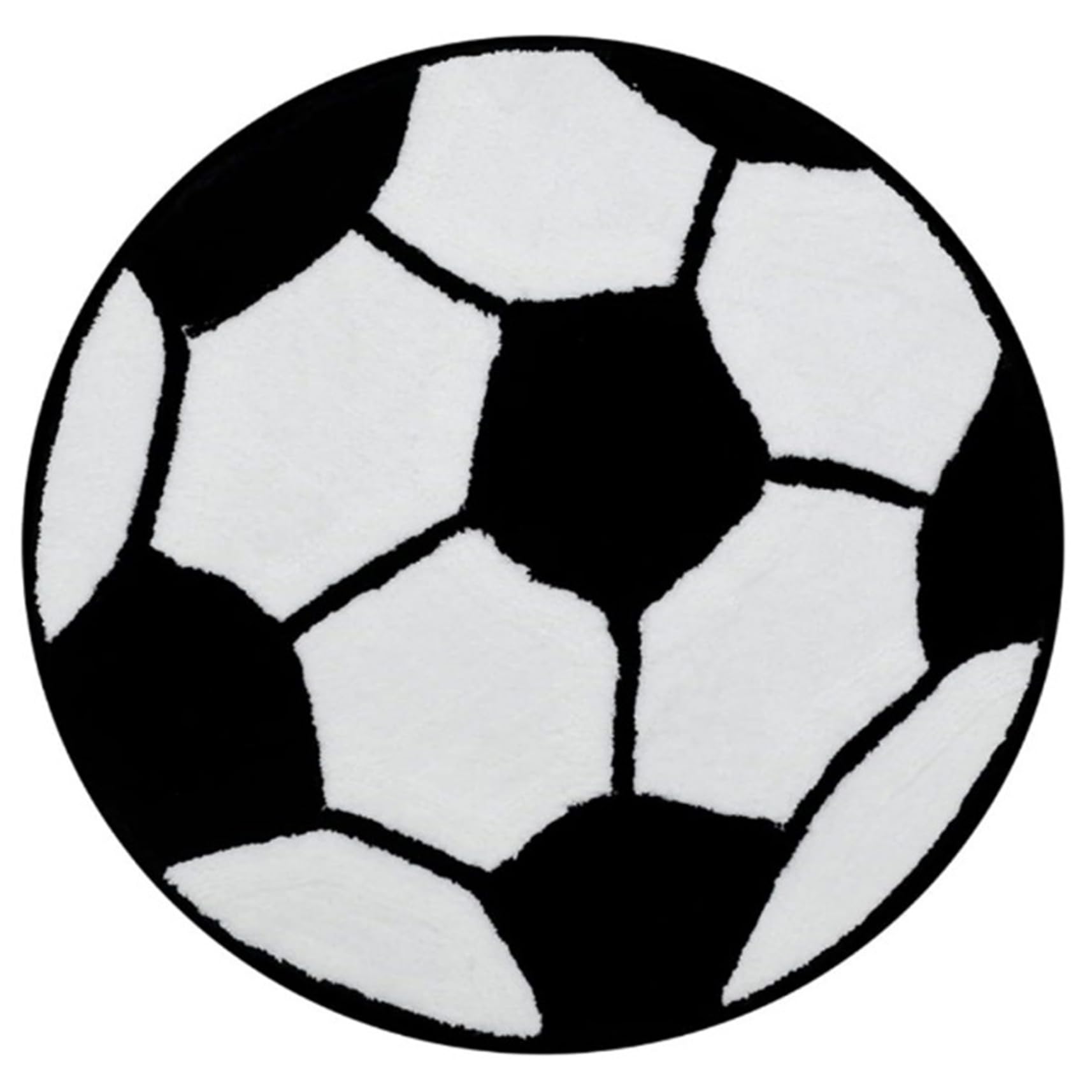 Tapis de football antidérapant et doux pour décoration chambre enfant ronde