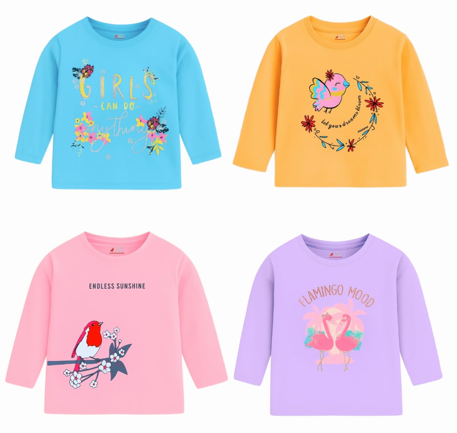 lush plush Girls Premium Fine Cotton Full Sleeves T-Shirts for Baby, Toddler, Newborn, Infant, Girls-picture-50