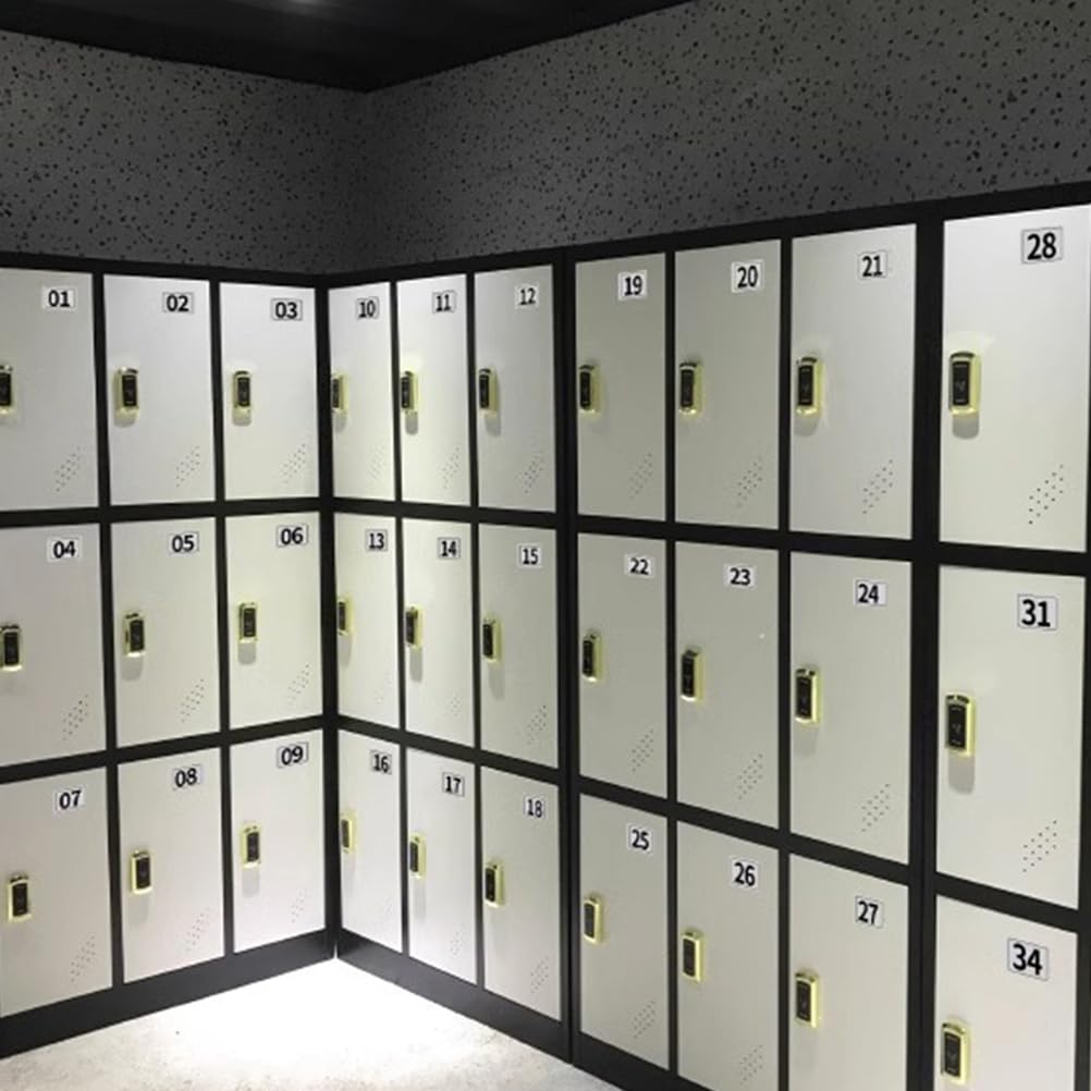 Armadietti per dipendenti in metallo, armadietto a 12 ante con chiavi per ufficio, palestra e scuola domestica, soluzione di archiviazione mobile sicura per aziende e riunioni