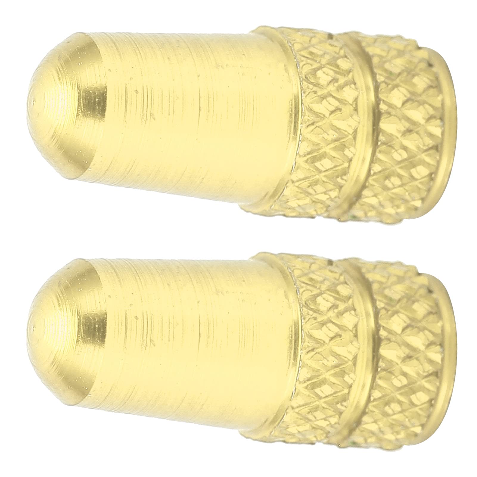 Valve Covers, Professional Design Valve Caps Long Service Life Practical to Use for Outdoor for Mountain Bikes (Gold)