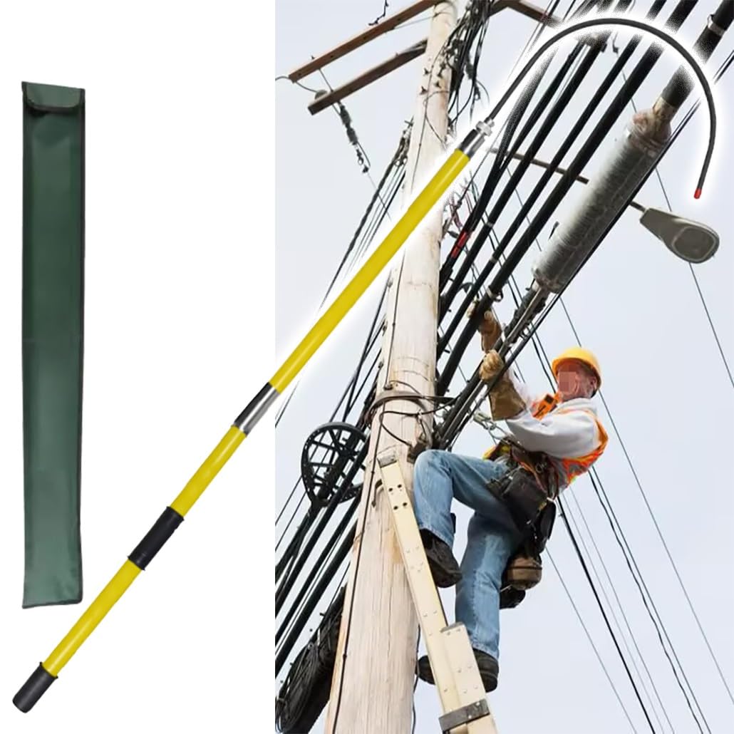 Gancho de rescate aislado para proteger operarios en subestaciones y fábricas con riesgo eléctrico