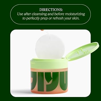 JIYU Toner Pads - Korean Skincare for Dark Spots, Wrinkles & Dull Skin - Hydrating Facial Treatment with Snail Mucin, Niacinamide, Peptides & Centella - 100 Count