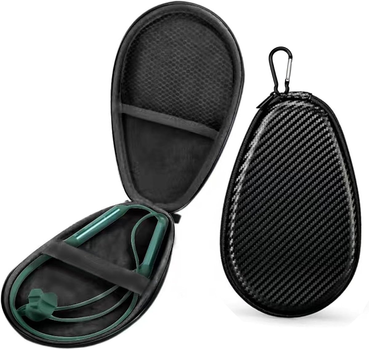 Neckband Bluetooth Headphones Case Earbuds in Ear Headset Carrying Pouch Protective Bag for Soundcore by Anker Life U2i, Beats Flex Earphones, Sony WI-C100