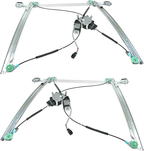 Miniatura 103 de TRQ Juego de regulador de ventana eléctrica delantera y motor compatible con Ford Ranger 1993-2011 1994-2009 Mazda B2300 1998-2001 B2500 1994-2007