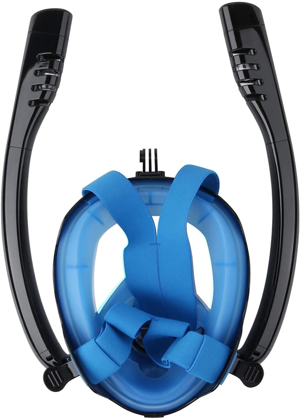 Maschera integrale per snorkeling, maschere subacquee, maschera antiappannamento integrale per snorkeling, attrezzatura per nuoto e snorkeling, attrezzatura professionale per adulti e bambini (blu, 1