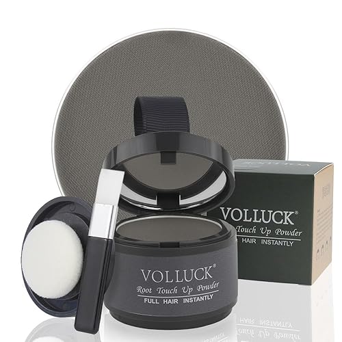 VOLLUCK Polvo de retoque de raíz para cubrir la raíz, barra de sombra para el cabello, color marrón oscuro para adelgazar el cabello para mujeres y