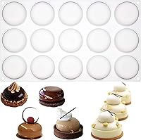 Vista 26 de OCPO Molde de silicona para hornear mousse pastel postre para caramelo chocolate trufa pudín pastelería jalea helado molde