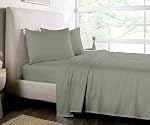 Luxury Soft Sheets 1900 TC Softness Deep Pocket Fitted Sheet 4pc Bed Sheets Set Milano Collection Bedding - Pastel Green, Full