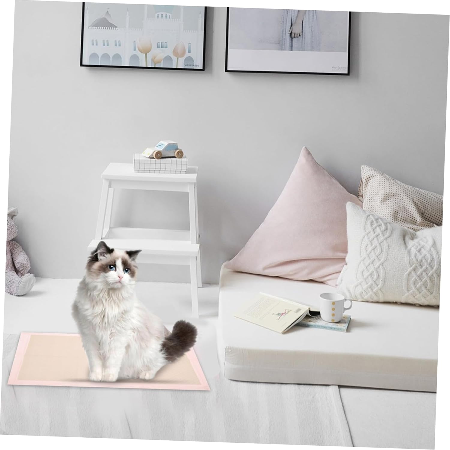 YARNOW Super Absorbent Pet Diapers 100pcs Disposable Dog Training Pads Puppy Pads 33x45cm Quick Dry Easy to