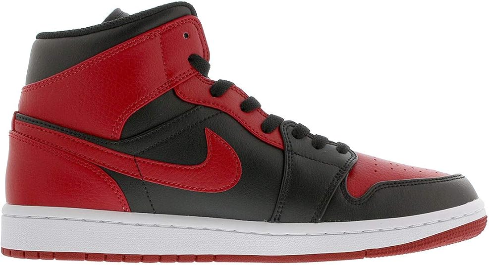 Amazon | [ナイキ] AIR JORDAN 1 MID BLACK/GYM RED/WHITE 【BRED】_