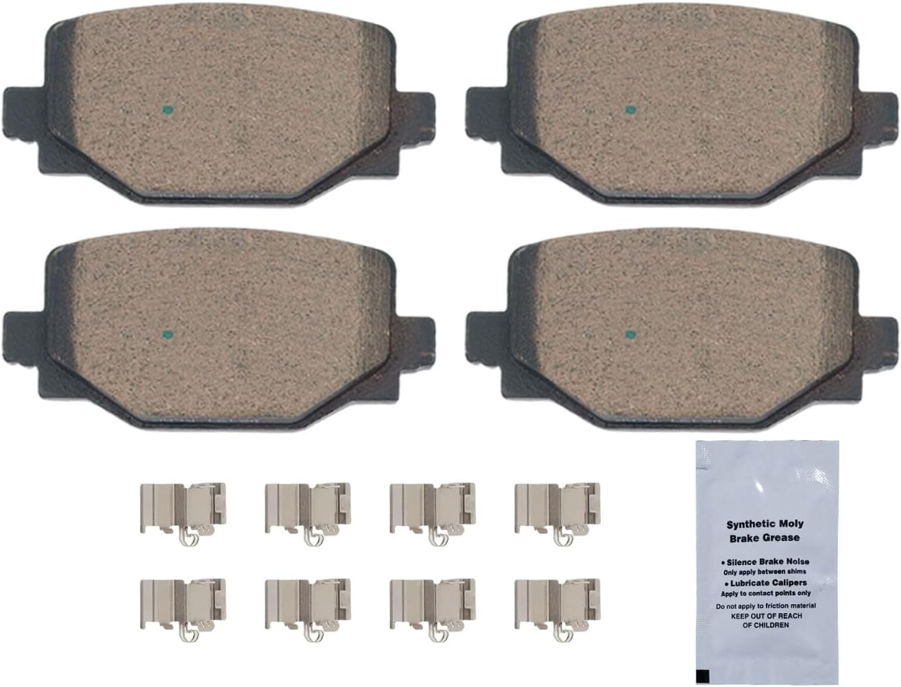 HUSCH D2191 Rear Ceramic Brake Pads Kit Fit For INFINITI QX50 2019-2025, For QX55 2022-2025