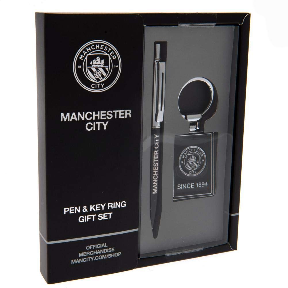 Manchester City FC Ensemble stylo et porte-clés