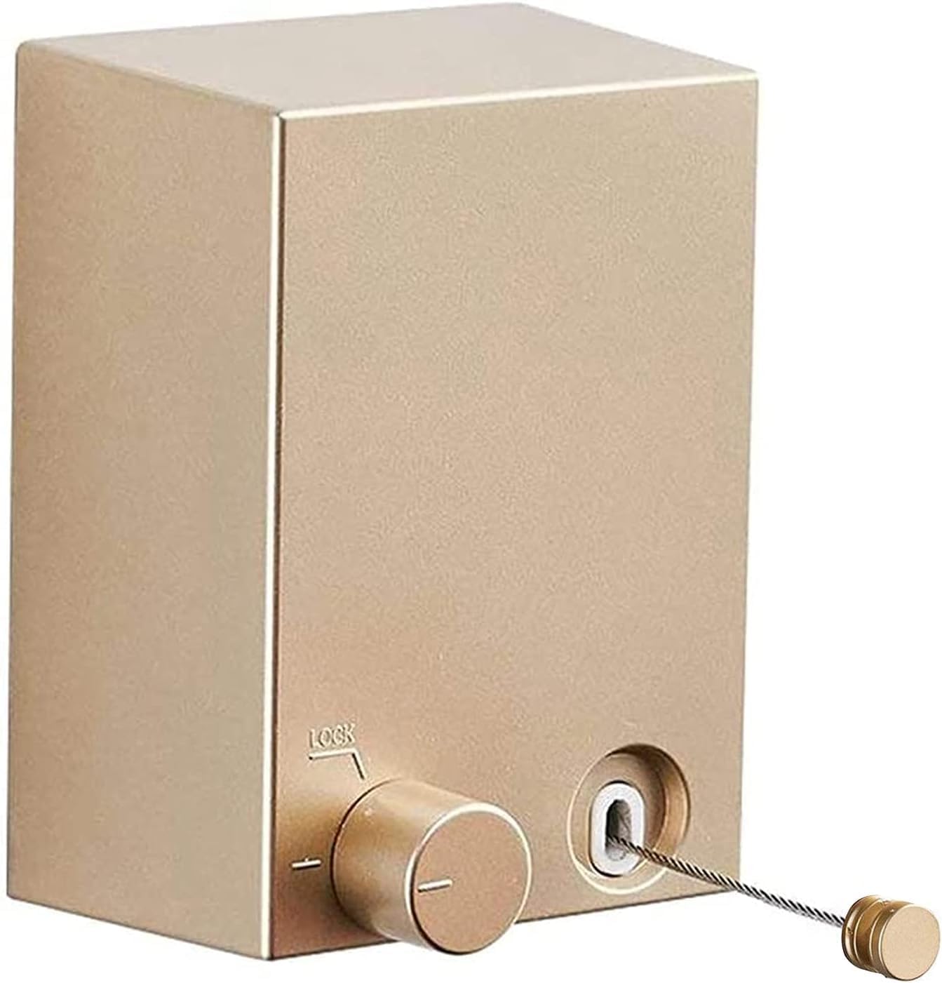 APAP Retractable Clothesline，4.2m Wall Mounted Clothes Drying Line, 304 Stainless Steel Clothes Line，Heavy Duty Stainless Steel Extendable Laundry Line for Indoor Outdoor Bathroom Balcony (Gold)