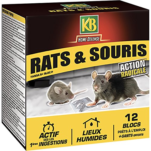 KB HOME DEFENSE, Blocs Appat Anti Rats et Souris, 240 gr Cover