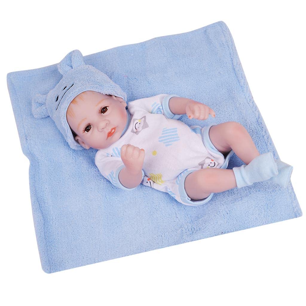 UJEAVETTE® 28Cm 11Inch Silicone Baby Doll Newborn Baby Toy for Kids Birthday Gifts Blue (B0BN866CRM) Amazon Price History, Amazon Price Tracker