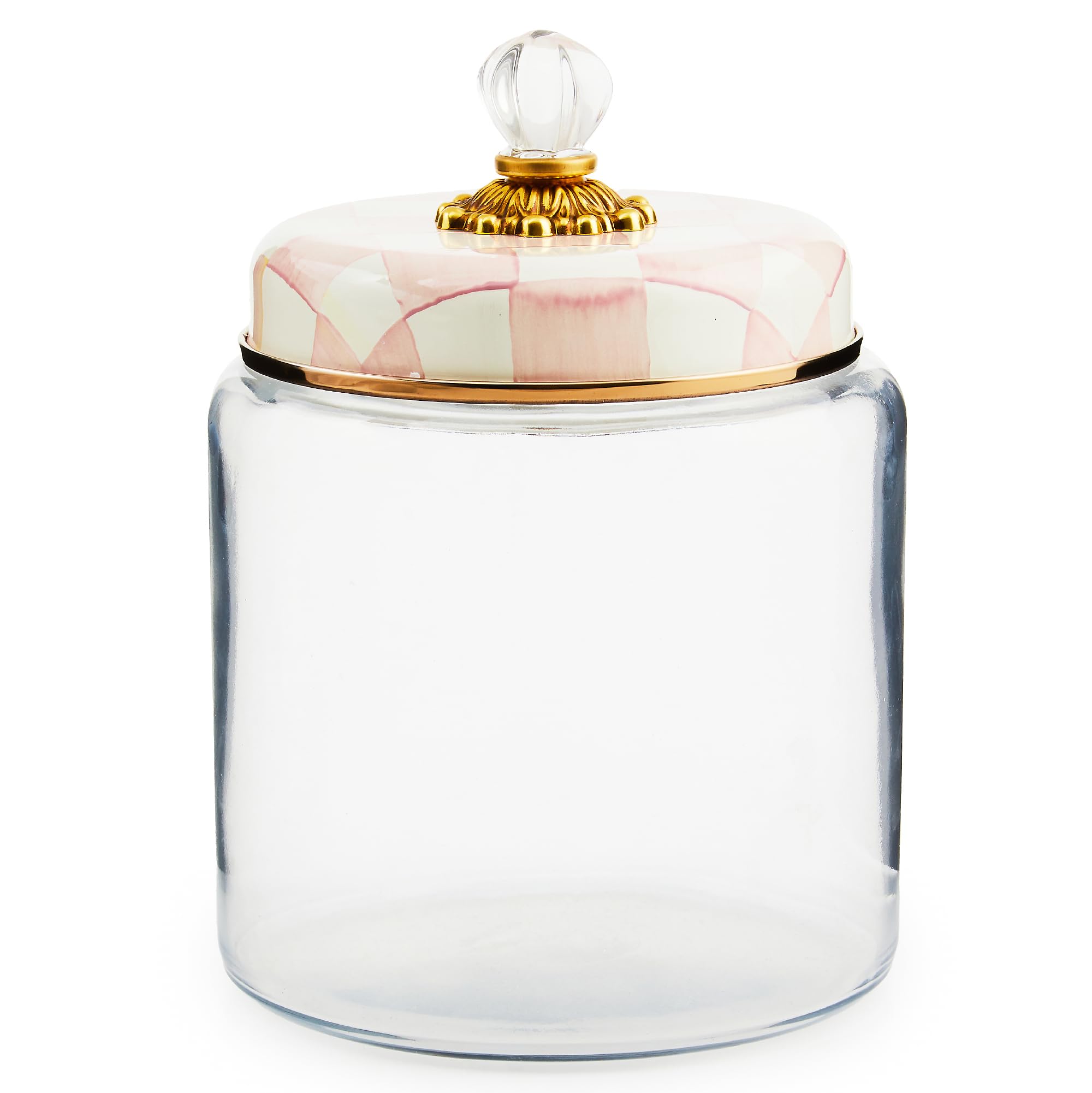 Amazon.com: MACKENZIE-CHILDS Rosy Check Kitchen Canister