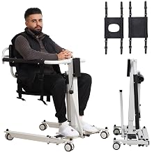 Patient Lift Transfer Chair, Foldable Electric Assist Lift Aid for Home, Portable Wheelchair Patient Lift for Car, Transport Wheelchair for Seniors, Adults & Disabled Folding Electric