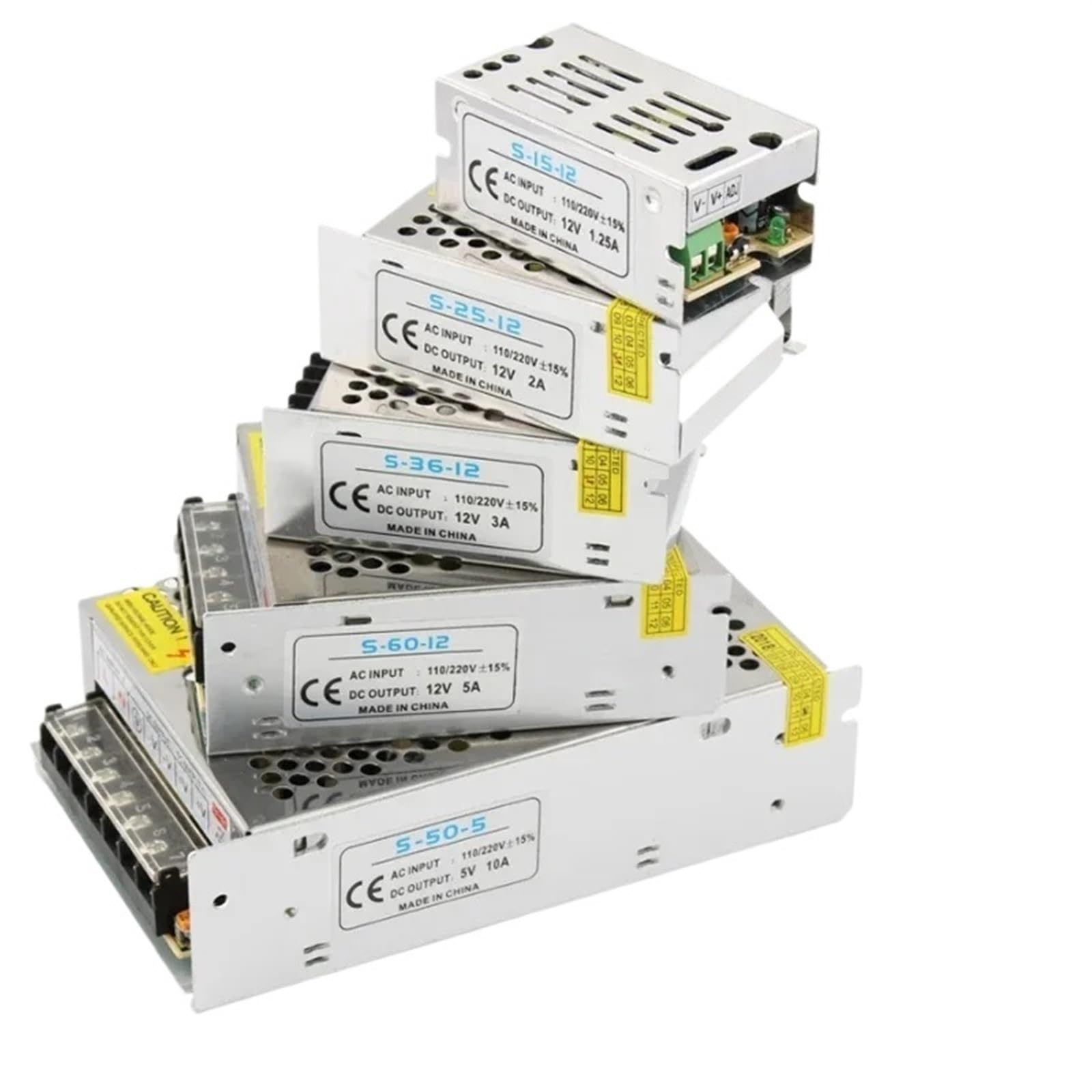 PWANUIGTE 1pcs AC DC 5V 12V 24V Power Supply 1A 2A 3A 5A 6A 8A 10A 15A 20A 30A Lighting 220V to 5 12 24 V(Dc5v,33A)