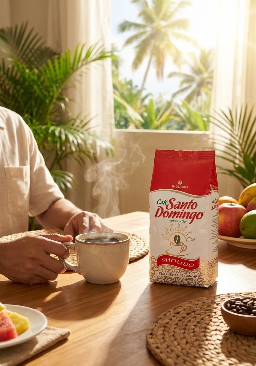 minafood Bundle per Café Santo Domingo Molido Set 2x453,6g + Blocco Note