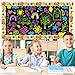32.8 Feet Bee Bulletin Board Borders, Cartoon Bee Honeycomb Sunflower Scalloped Border Bees Trim Border Roll for Home Office School Classroom Party Bulletin Boards Chalkboard Wall Decor
