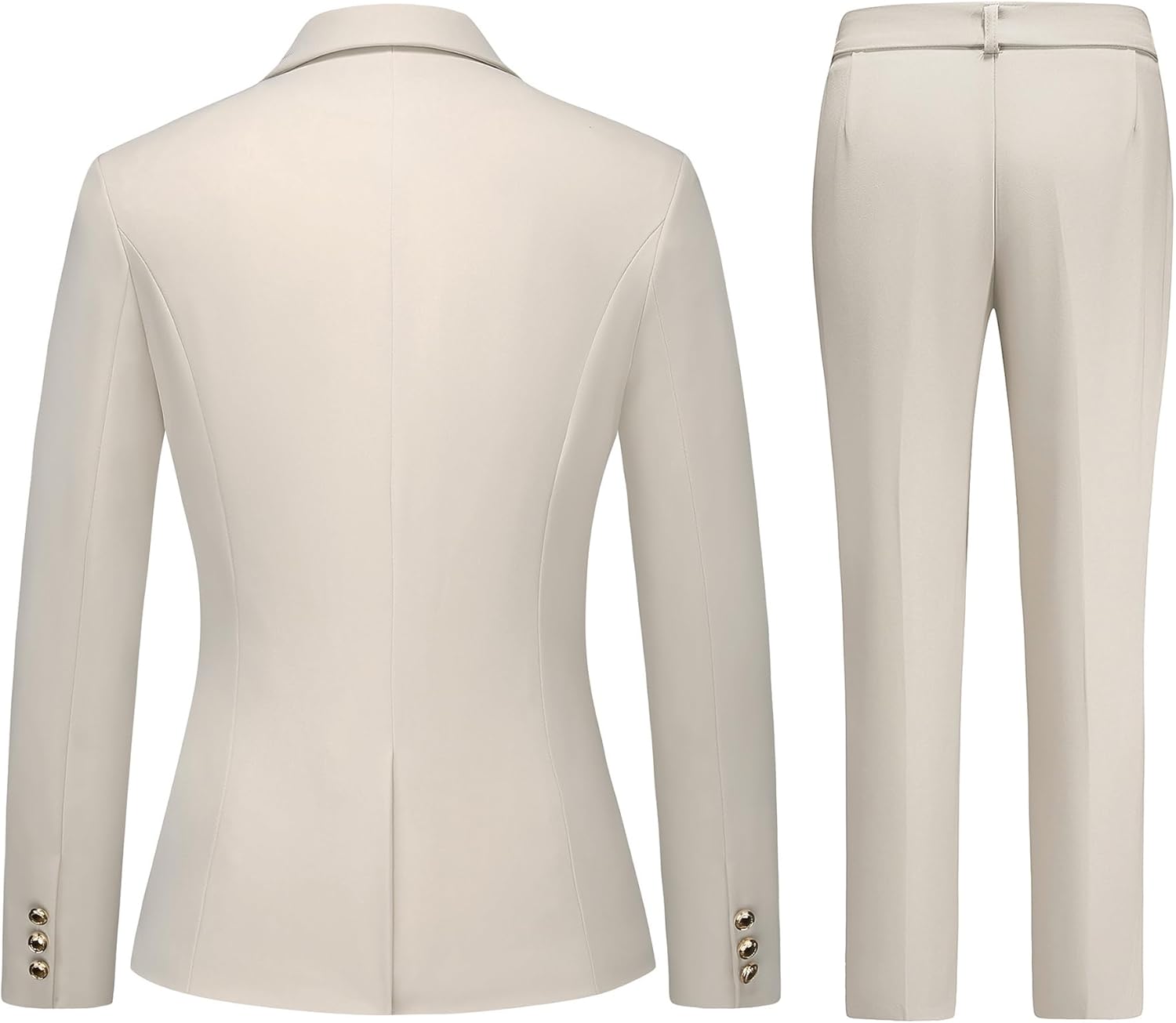 Women's Suiting Pants Suits for Women Dressy Double-Breasted Blazer Business Casual Outfits