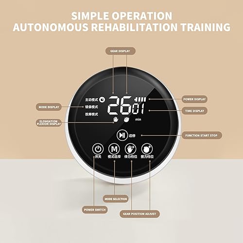 Miniatura 2 de Sayorg Guantes de robot de rehabilitación, equipo de rehabilitación de accidentes cerebrovasculares con función de carga USB, amoladora de mano para