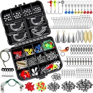 TOPFORT 187/343pcs Fishing Accessor...
