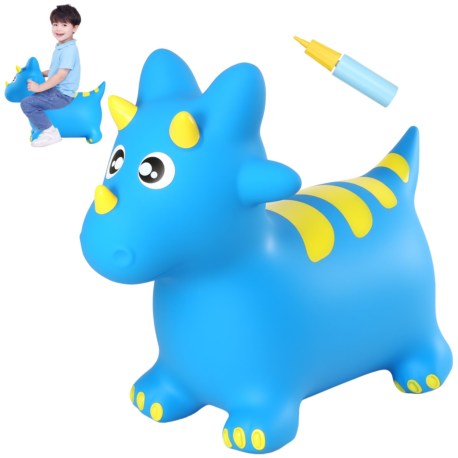 INPANY Bouncy Horse, Dinosaur Hopper Toys for Boys, Gifts Toy for Kid
