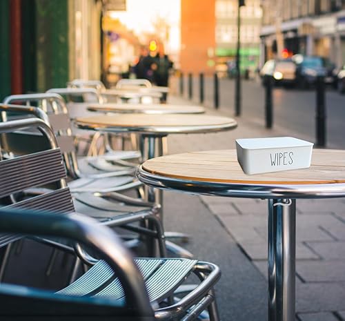 Miniatura 7 de Moorfowl Dispensador de toallitas para bebé, decoración de baño, 7.28 pulgadas de largo x 4.80 pulgadas de ancho x 2.75 pulgadas de alto, contenedor