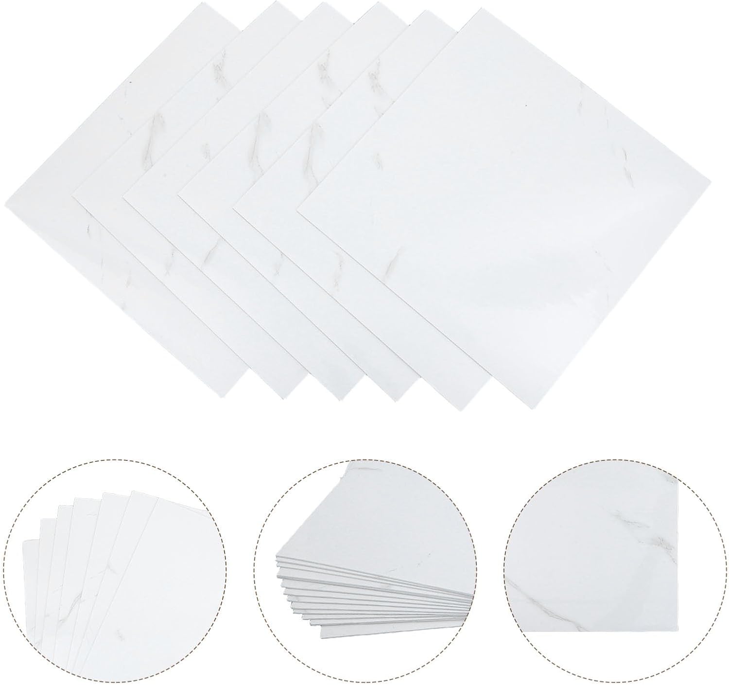Toddmomy 20sheets Peel and Stick Shower Wall Panels Self-Adhesive Tile Stickers for Kitchen and Bathroom Walls Oil and Stain Resistant for Easy Cleaning and Quick Installation