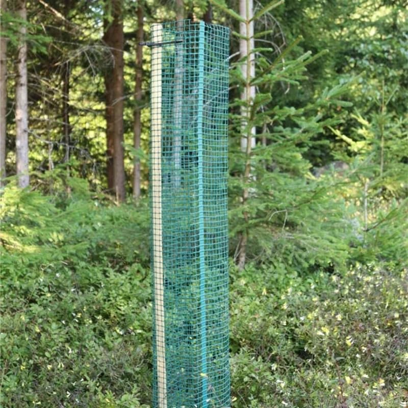 25 Stück Baumschutzhülle Forstwuchs 120 cm hoch Ø 20 cm grün Stammschutz Fege- & Verbissschutz Maschenweite: ca. 1 x 1 cm