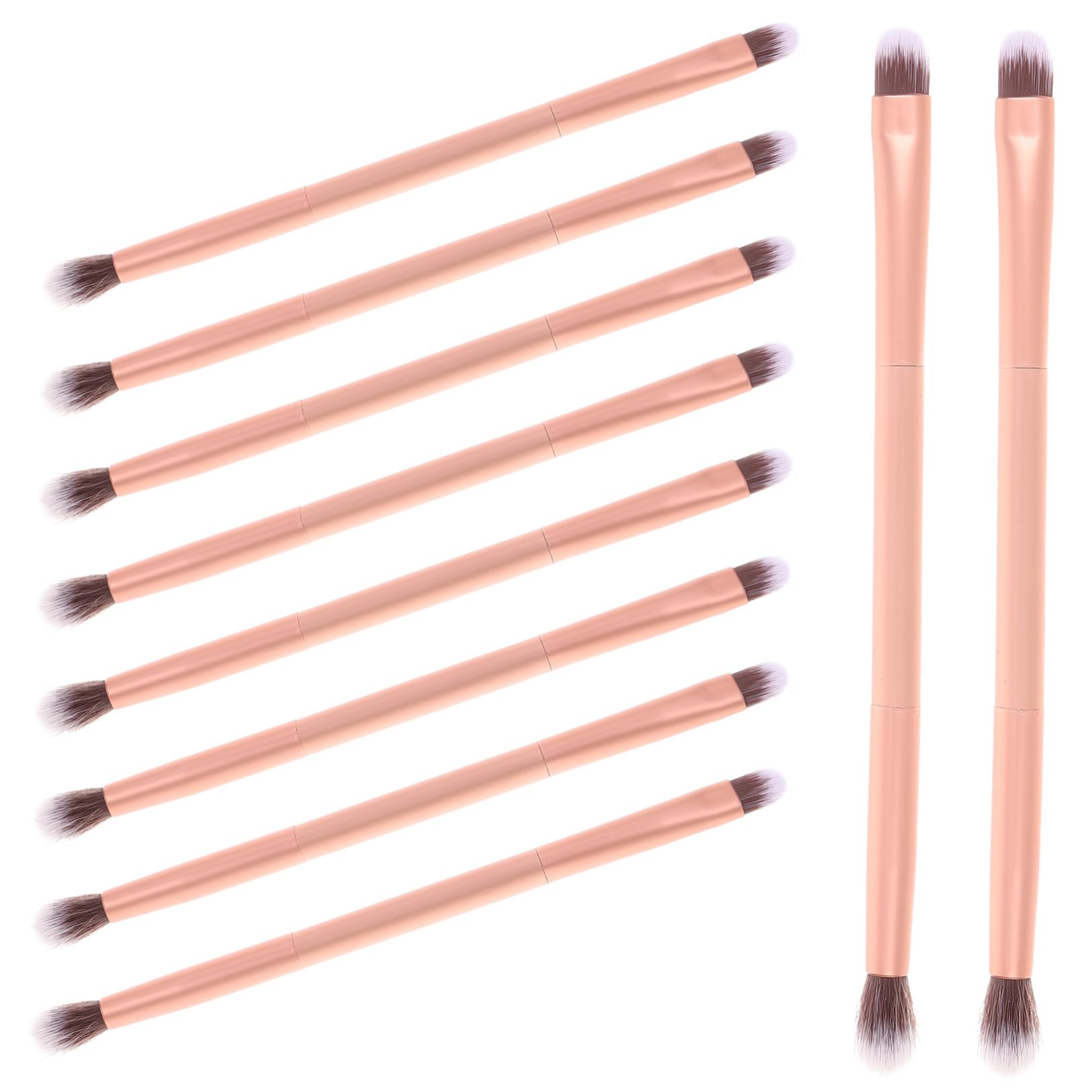 SOESFOUFU Makeup Brush Set 24pcs Double-ended Brush Eye Shadow Tool for Cosmetics Long Handle