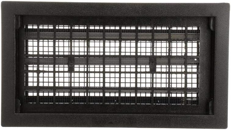 Air Vent 9.5 in. H x 17.1 in. W Black Plastic Automatic Foundation Vent