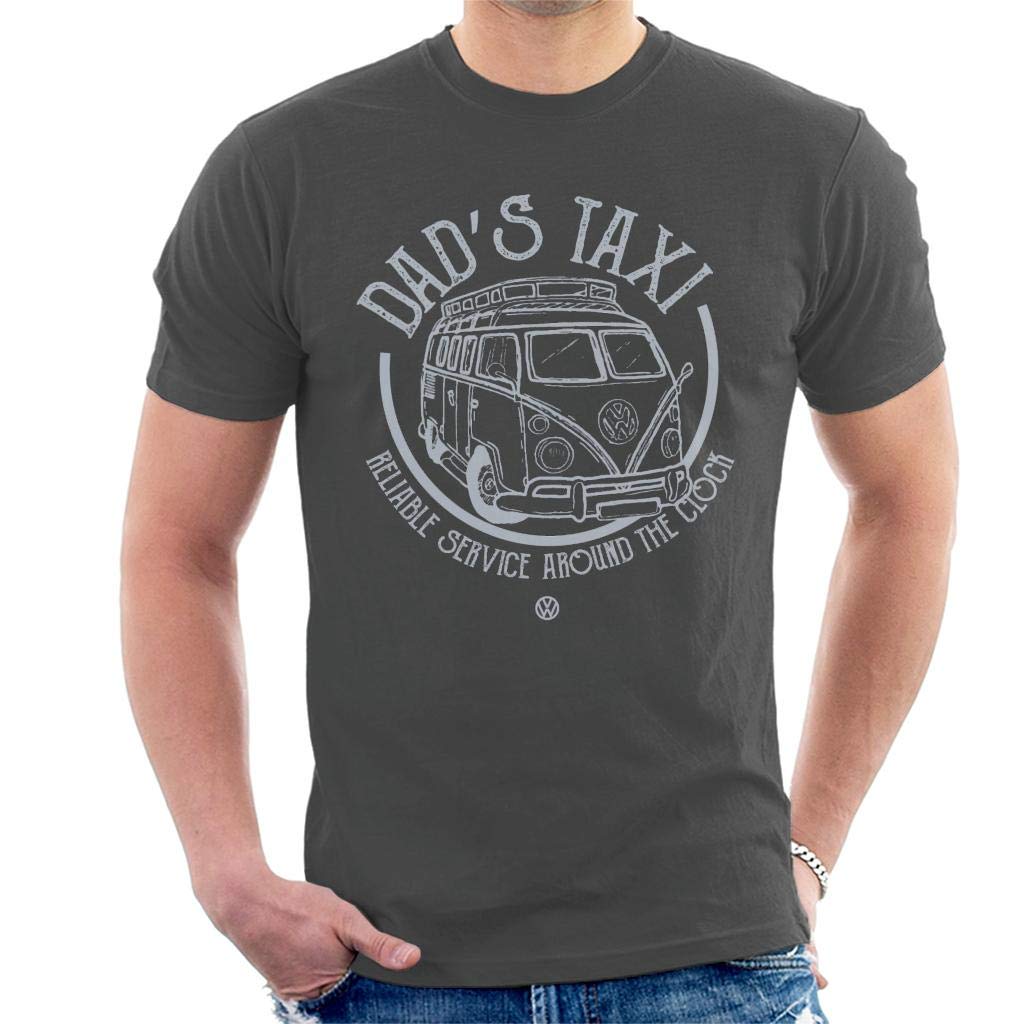 Volkswagen Dads Taxi Camper Men's T-Shirt Charcoal