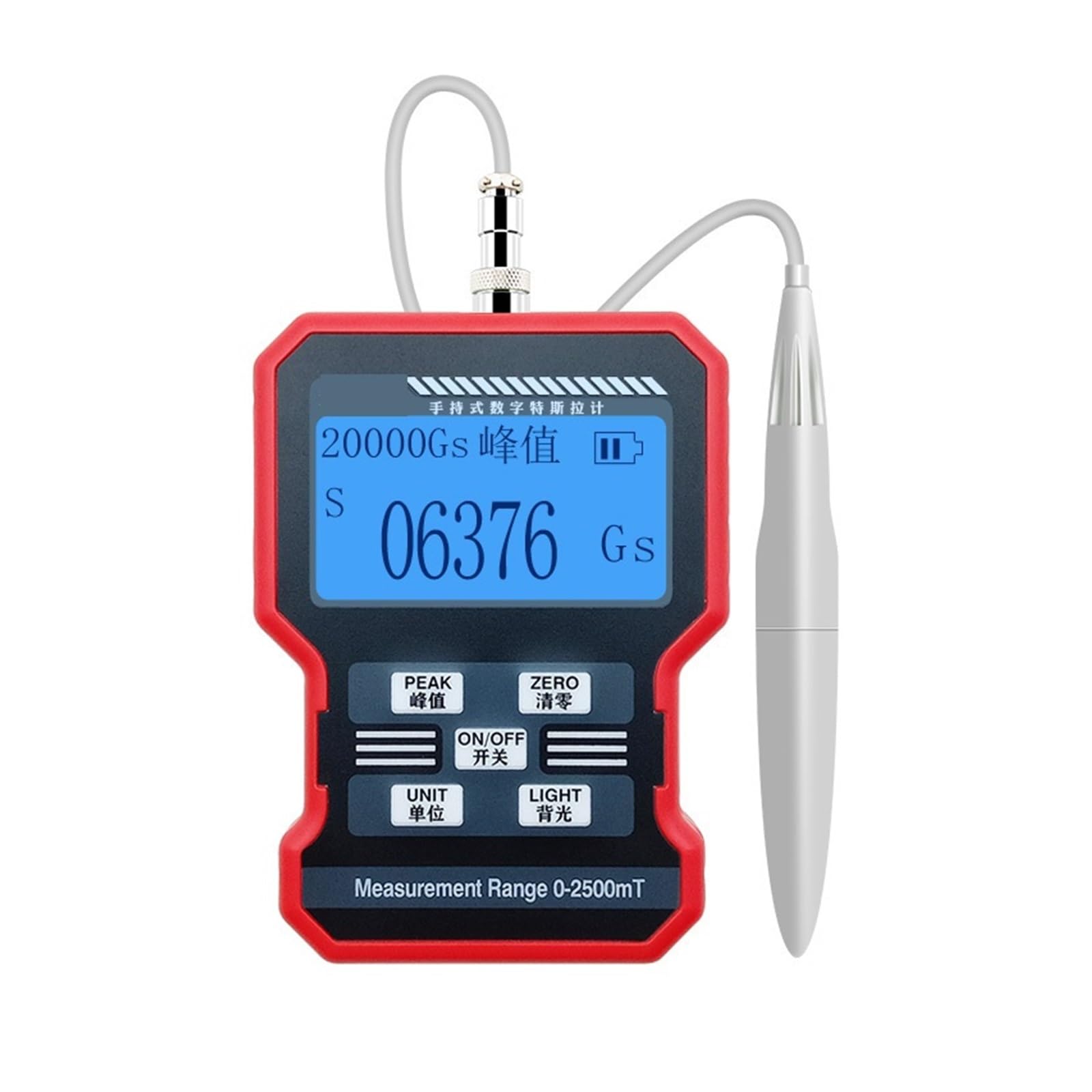 Handheld Gaussian Magnetic Force Digital Gauss Meter for Industrial Inspection
