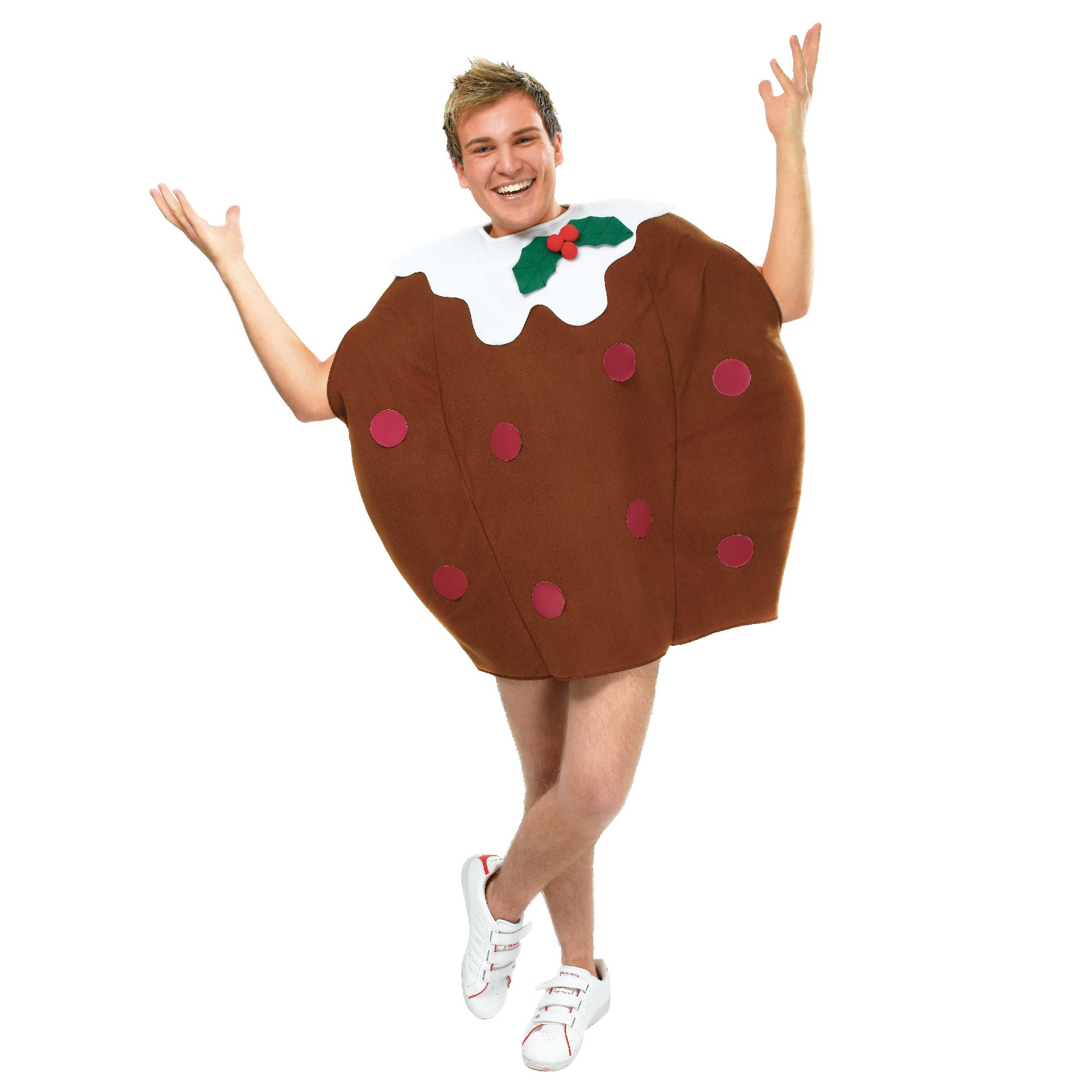 Rubie's Bristol Novelty AC905 Christmas Pudding Costume, Brown, Chest Size 44-Inch