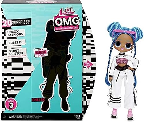 LOL Surprise OMG Chillax Fashion Doll - Juego de muñecas de vestir con 20 sorpresas para niñas y niños mayores de 4 años
