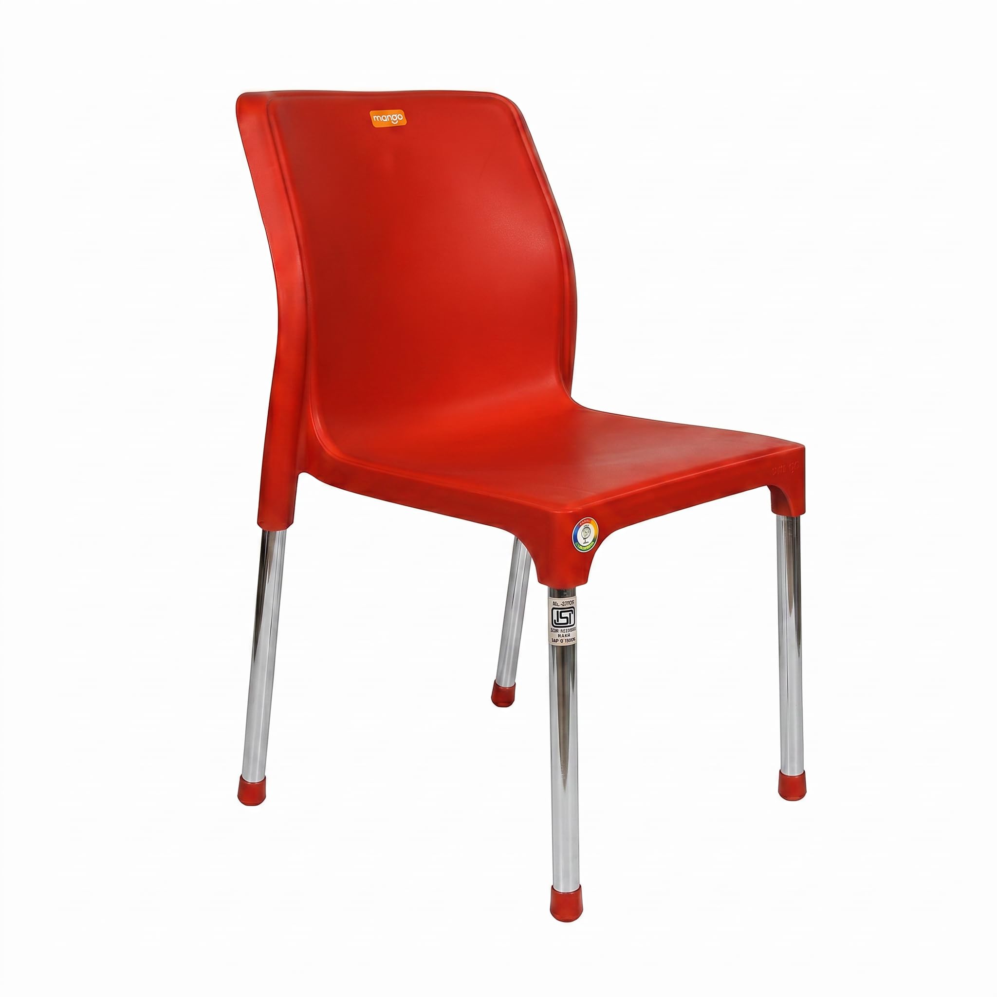 Plastic Chair with Metal Legs | Modern Chair for Home, Dining