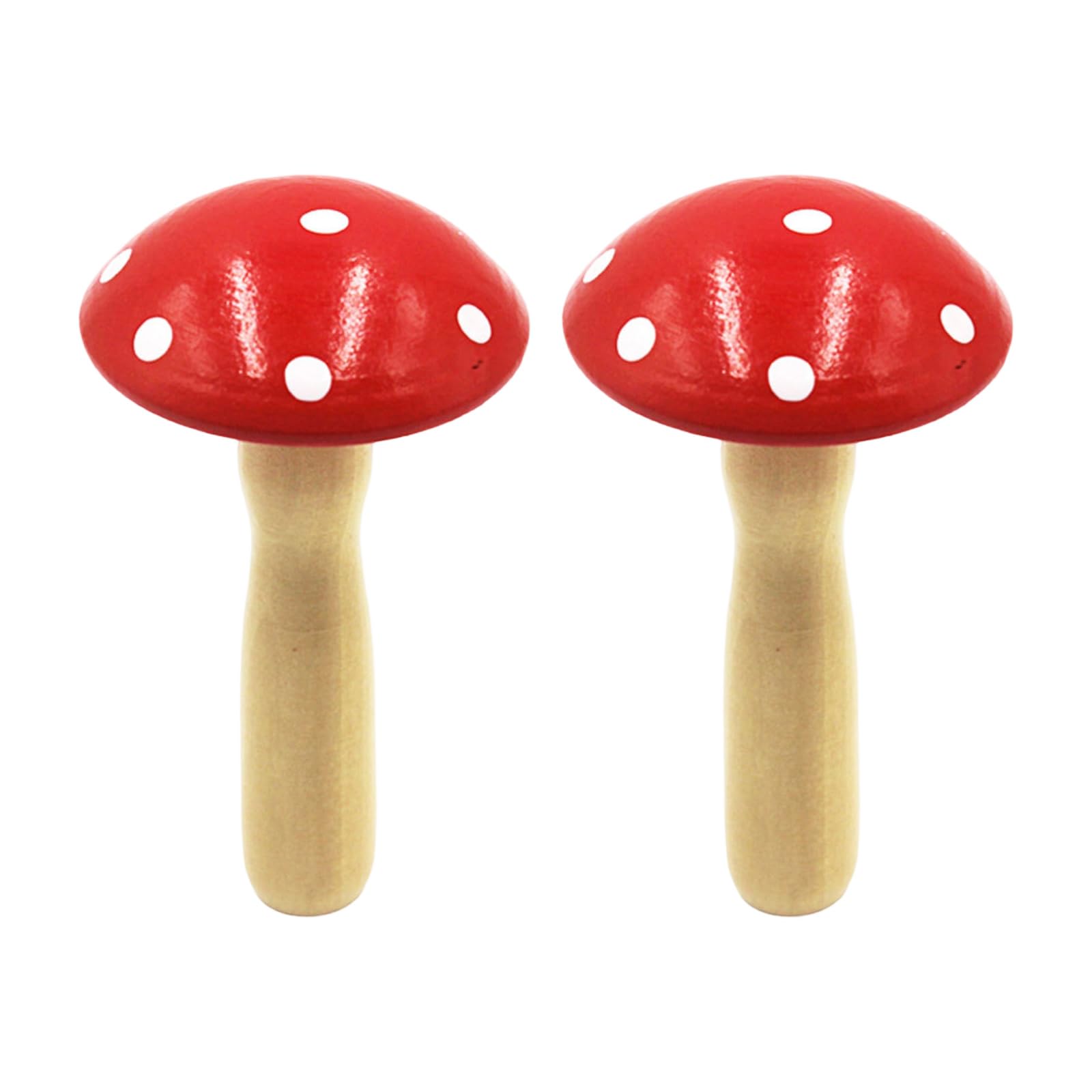 OSNIYAW 2 Pieces Wooden Darning Mushroom Tool, Portable Touch Up Tool, Sewing Aid for Sweaters, Socks, Trousers, Clothes, Repair, Knitting, Mushroom Plug