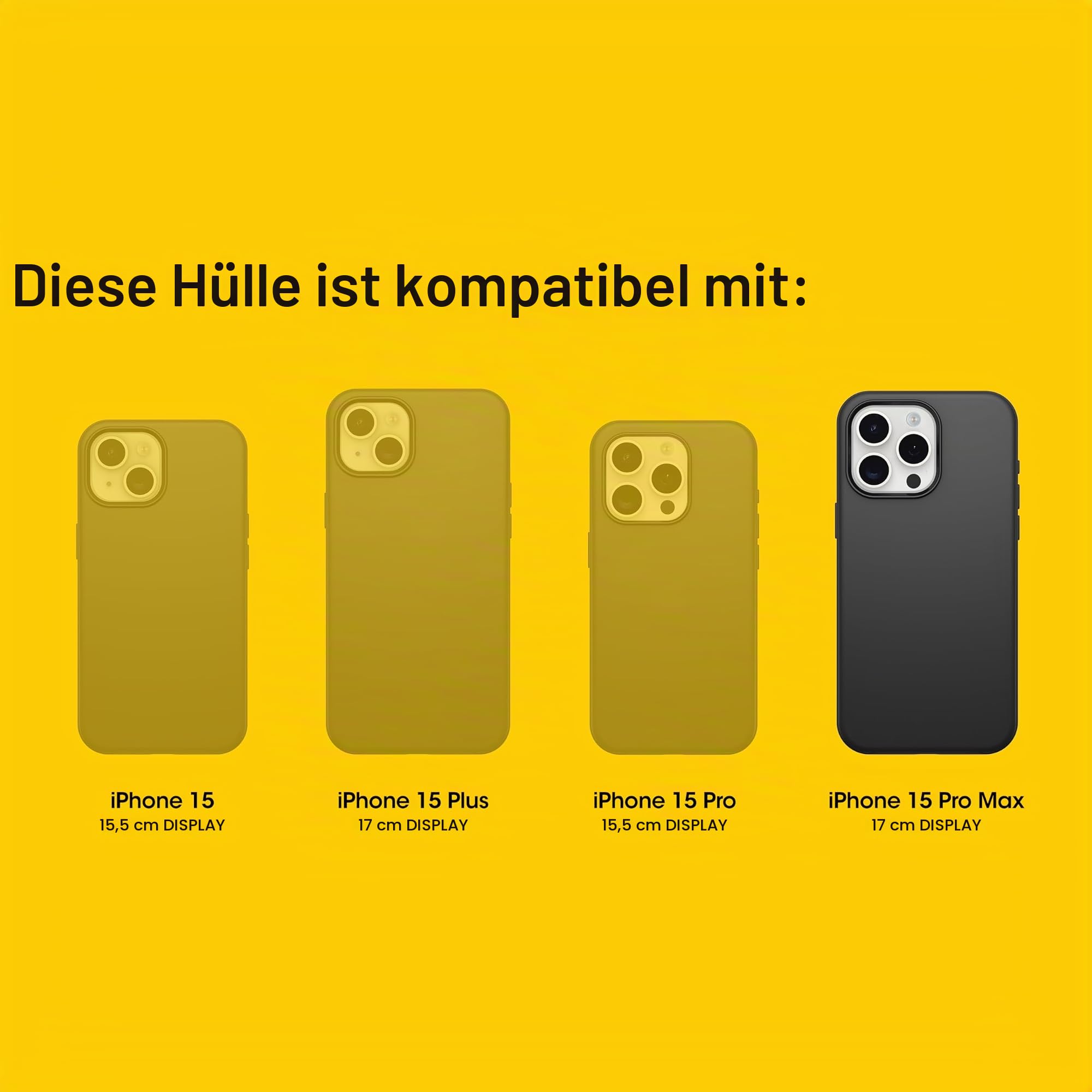OtterBox Schutzhülle für iPhone 15 Pro Max (nur) Defender Series XT Clear Case – Mountain Frost (transparent), Bildschirmlos, robust, rastet an MagSafe mit Schlüsselband