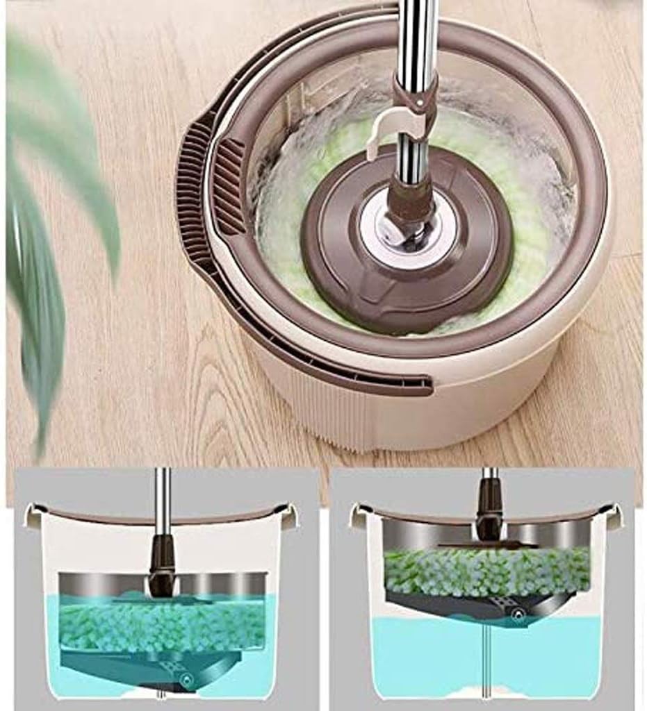Automatic Mop Bucket Rotating Hands Free Washing Household Labor Saving Lazy