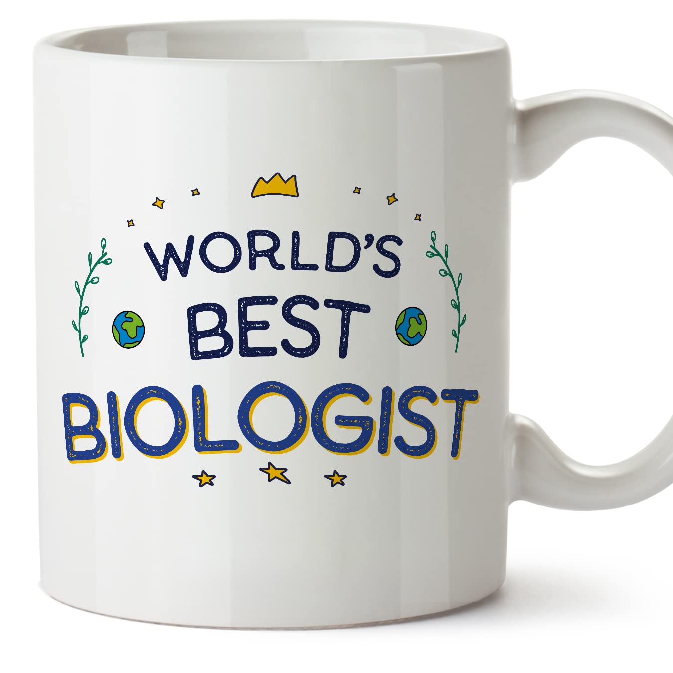 MUGFFINS Biologist Mug - in English - World's Best - Funny Gift for Colleagues - Ceramic 11oz Mug โ image 1