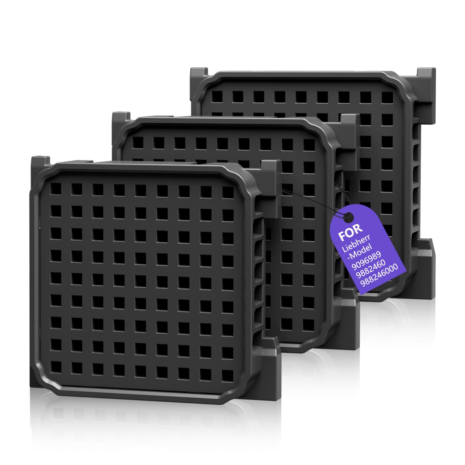 3 Stück Aktivkohlefilter für Liebherr Kühlschrank 9096989 9882460 988246000 988246001 9882429 Fresh Air Filter