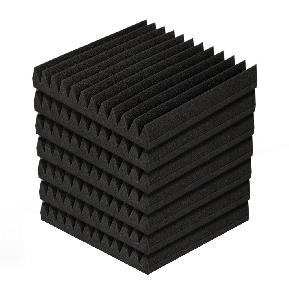 ARTISS Alpha Acoustic Foam Panels 20pcs Studio Sound Absorption Wedge Tiles Absorber 12-Tooth 30cm x 30cm Insulation Paddings Room Sound-dampening Soundproof Treatment